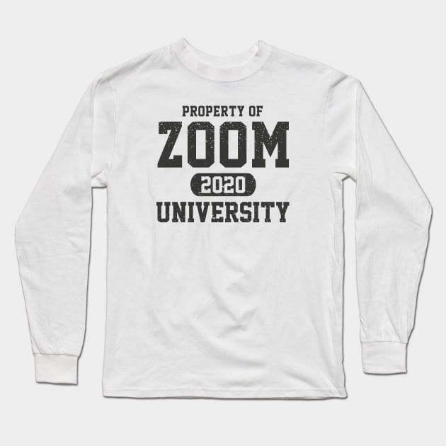 Zoom University Black Long Sleeve T-Shirt by yayo99